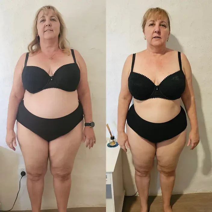 Danielle before and after her MLA transformation