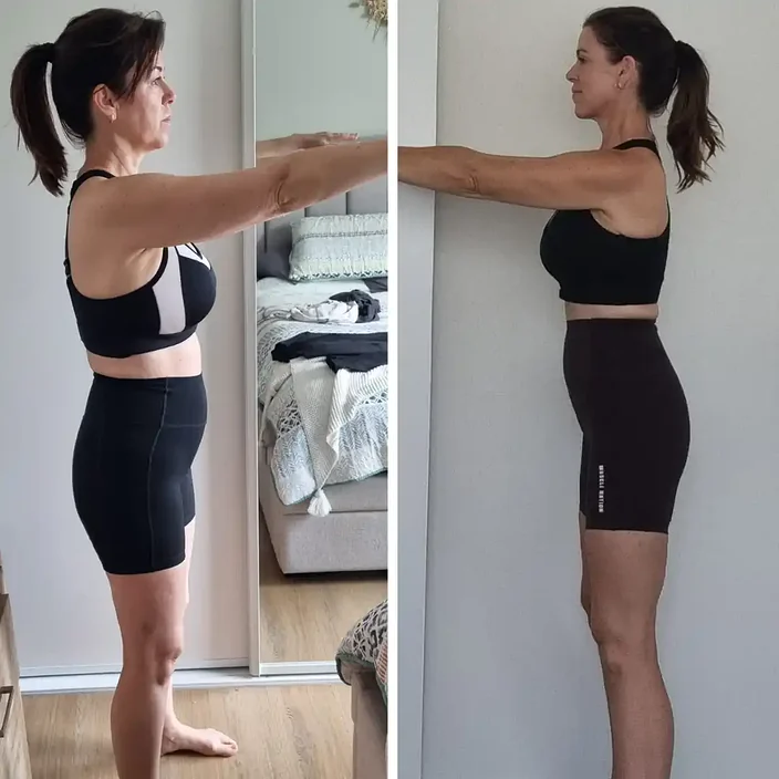 Terri before and after her MLA transformation