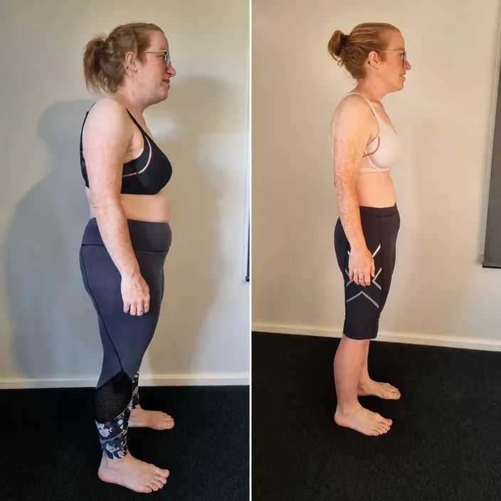 Rendelle, before and after her MLA transformation